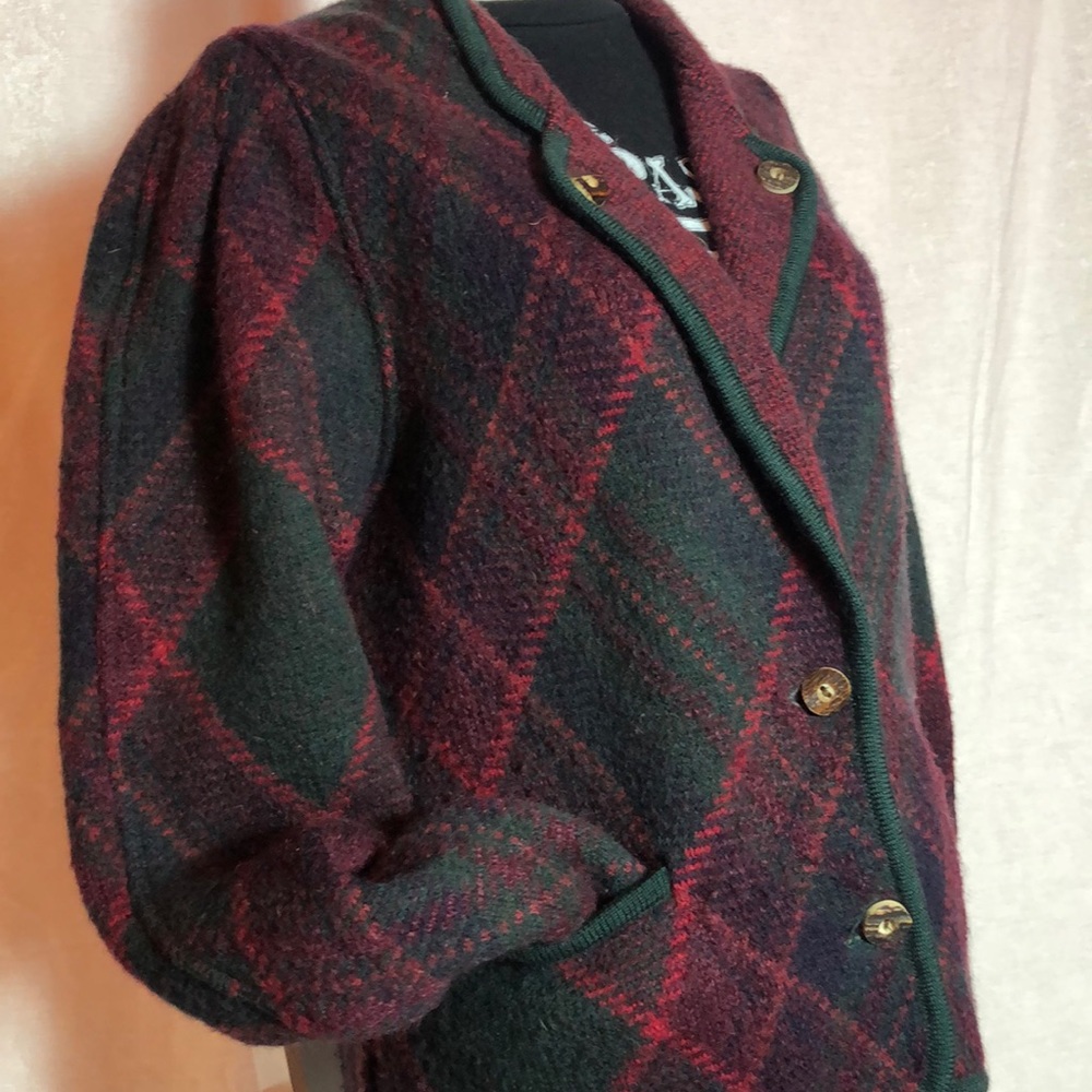 Plaid sweater Geiger sweater siZe 40